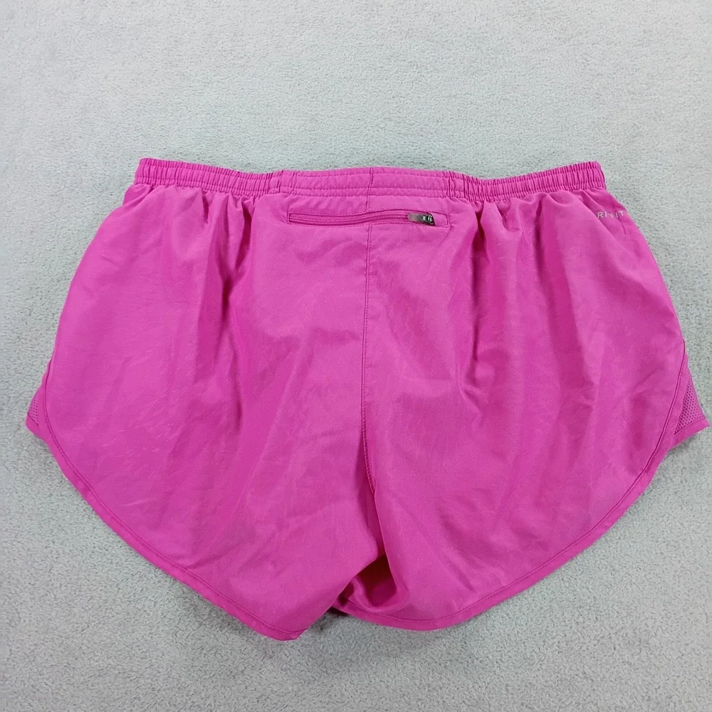 Nike Womens Dri-FIT Running Shorts Pink Medium Mesh Side Panels
